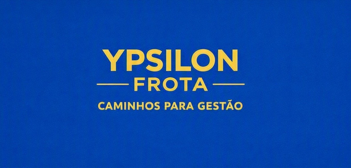 Cartão da marca Ypsilon Frota com a tagline Caminhos para Gestão